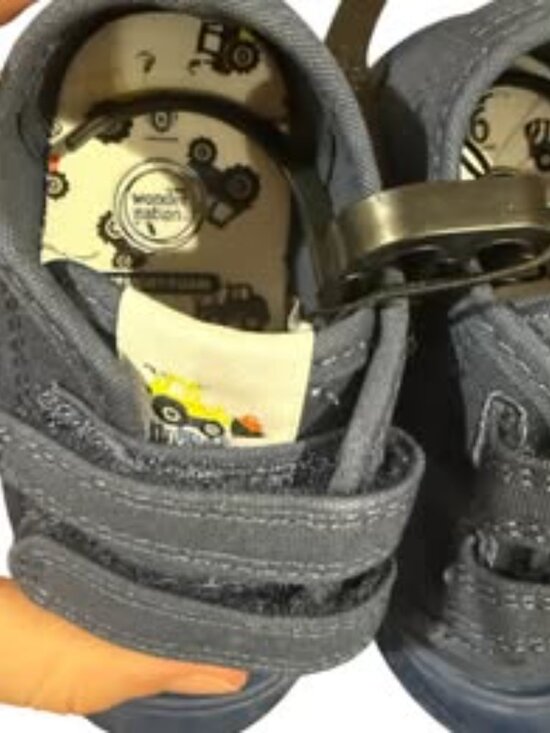 Blue Baby Shoes Size 6 w/ Velcro - Picture 2 of 2